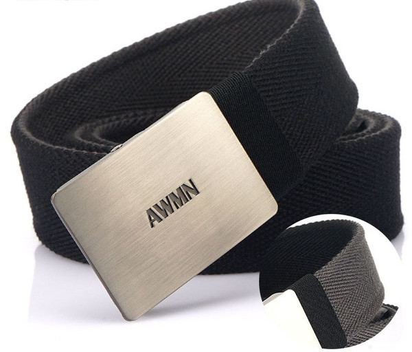 Textil öv fém csattal - többféle színben