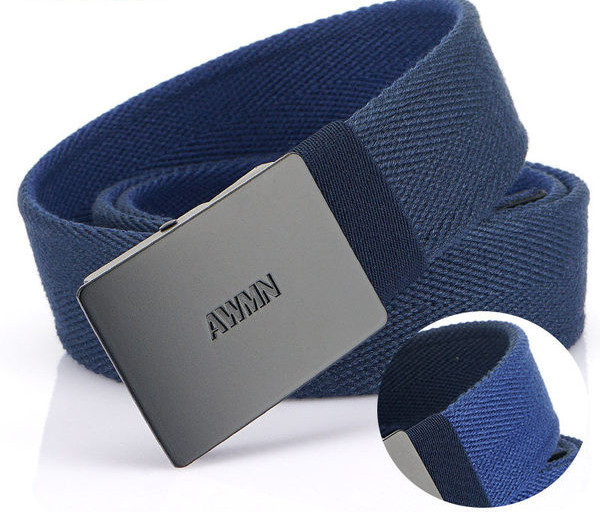 Textil öv fém csattal - többféle színben