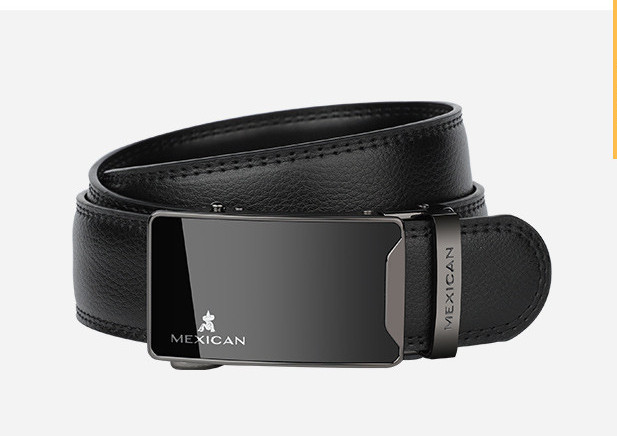 Férfi eco bőr öv fém csattal, két modellben