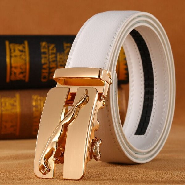 Férfi eco bőr öv fém csattal - többféle modell