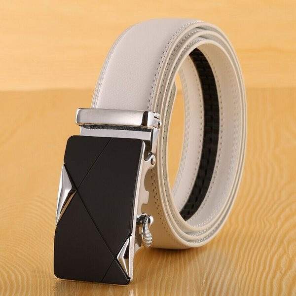 Férfi eco bőr öv fém csattal - többféle modell