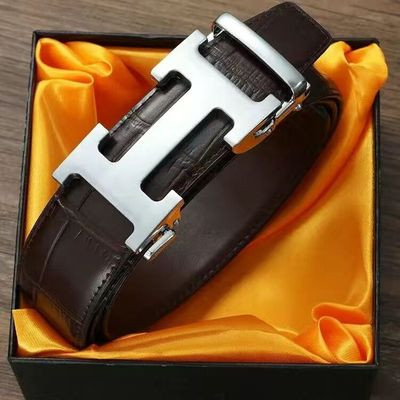 Stilingas įvairių spalvų vyriškas odinis diržas