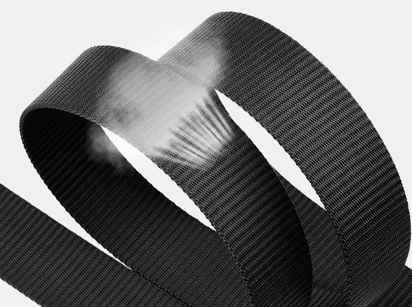 Férfi textil öv fém csattal