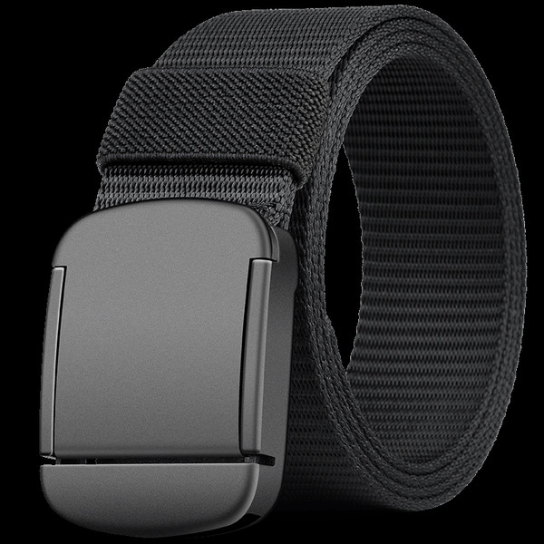 Férfi textil öv fém csattal