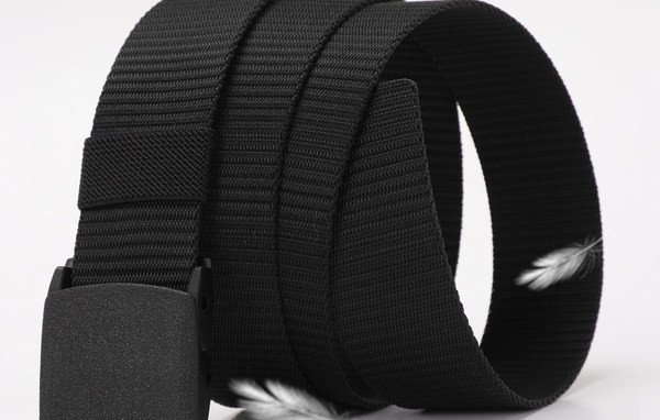 Curea textilă casual pentru bărbați cu cataramă metalică