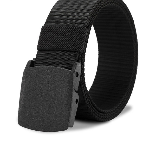 Curea textilă casual pentru bărbați cu cataramă metalică