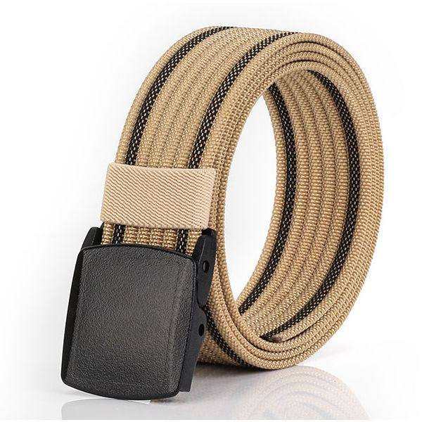 Férfi textil öv fém csattal