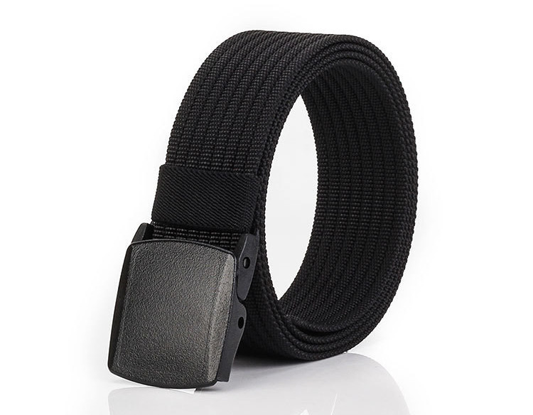 Férfi textil öv fém csattal