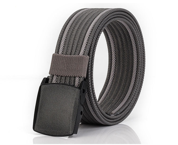 Férfi textil öv fém csattal