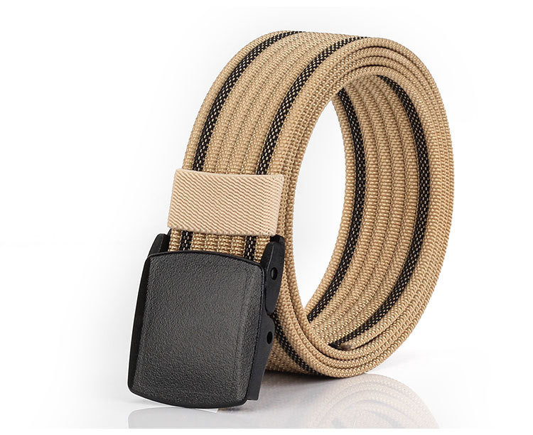 Férfi textil öv fém csattal
