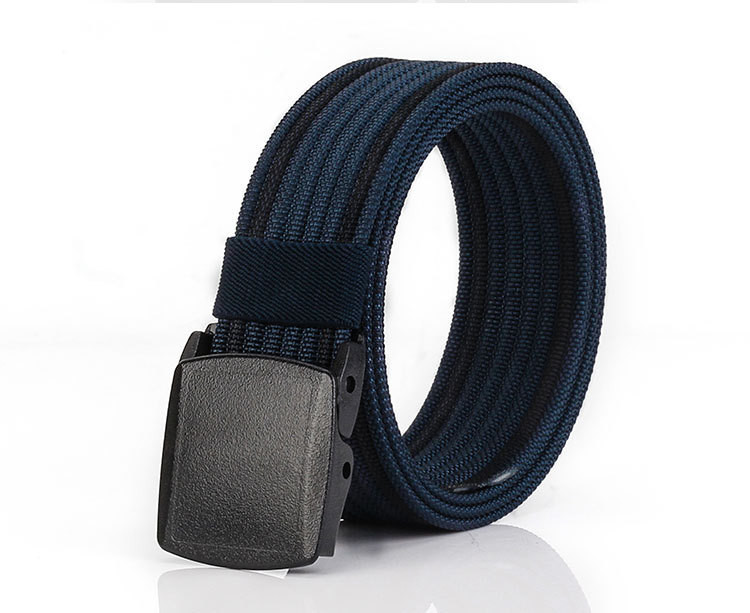 Férfi textil öv fém csattal