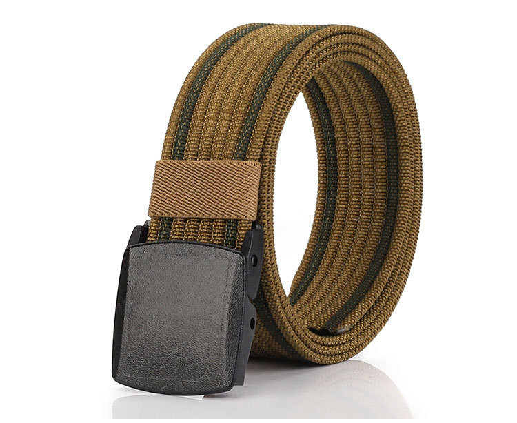 Férfi textil öv fém csattal