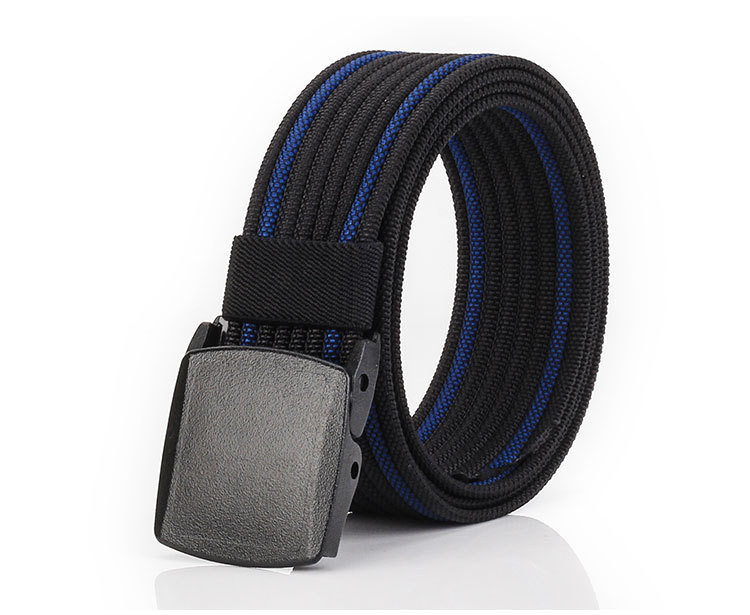 Férfi textil öv fém csattal