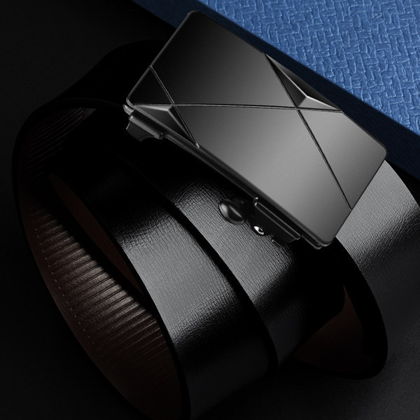 Új modell férfi műbőr öv fém csattal