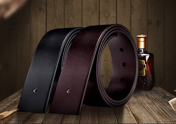 Curea barbati din piele model nou fara catarama