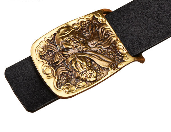 Ādas josta ar metāla apdari - vīriešiem