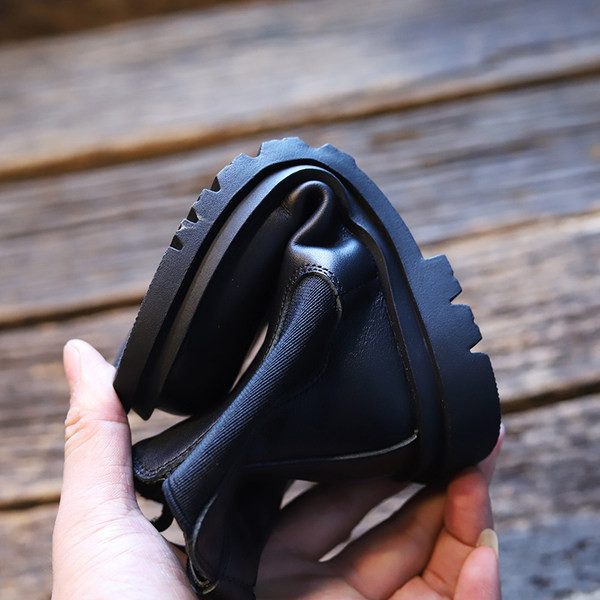 Modern fekete gyerekcsizma lányoknak