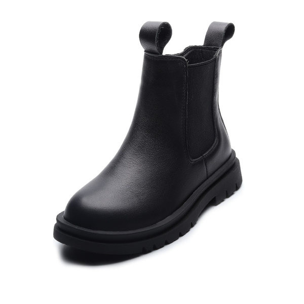 Modern fekete gyerekcsizma lányoknak