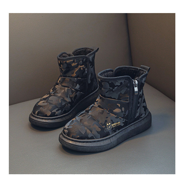 Παιδικά χειμωνιάτικα μποτάκια για κορίτσια με επιγραφή και φερμουάρ