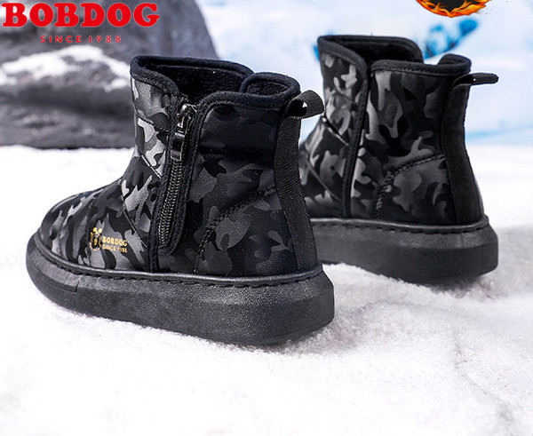 Ζεστές βαμβακερές μπότες με ζεστή φόδρα και φερμουάρ