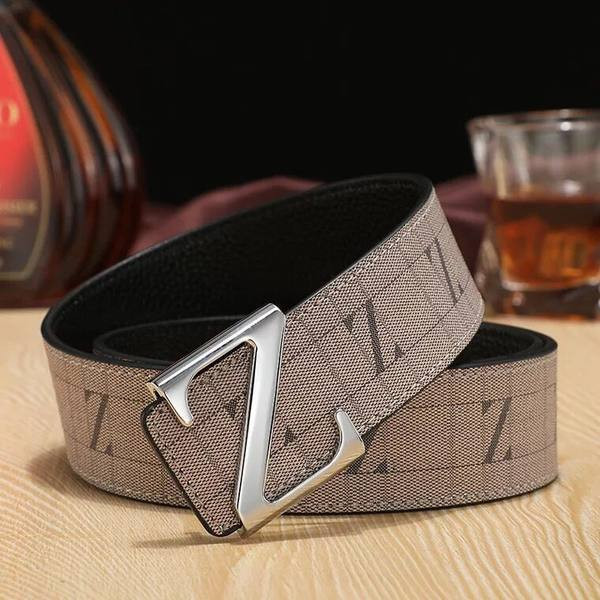 Ανδρική ζώνη με μεταλλική αγκράφα