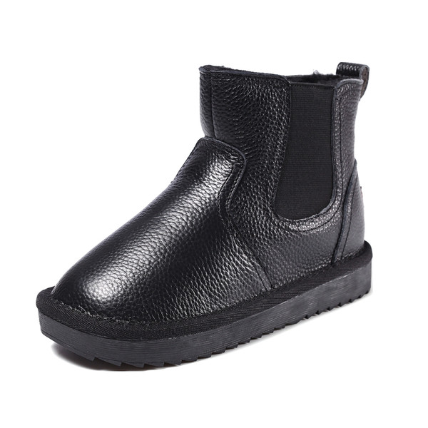 Απλό μοντέλο παιδικές μπότες από συνθετικό δέρμα για κορίτσια