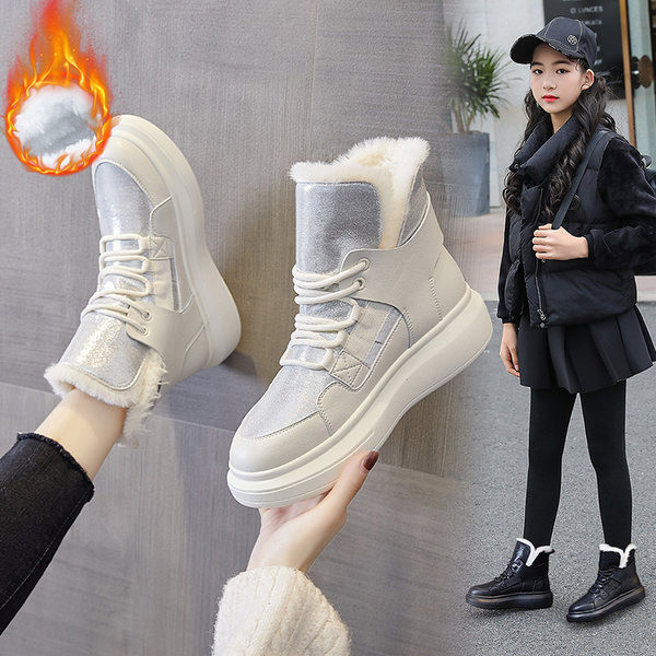 Νέο μοντέλο παιδικές χειμερινές μπότες με πουπουλένια φόδρα για κορίτσια