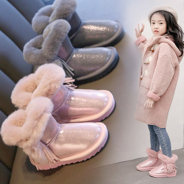 Παιδικά μποτάκια με ζεστή επένδυση για κορίτσια