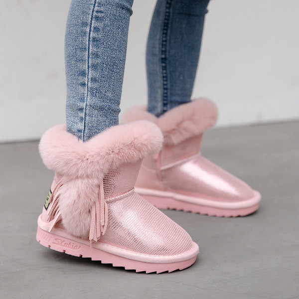 Παιδικά μποτάκια με ζεστή επένδυση για κορίτσια