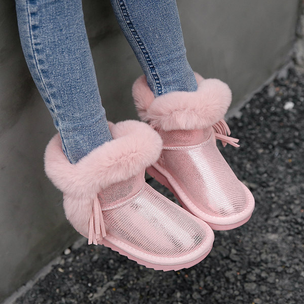 Παιδικά μποτάκια με ζεστή επένδυση για κορίτσια