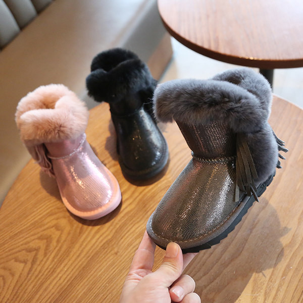 Παιδικά μποτάκια με ζεστή επένδυση για κορίτσια