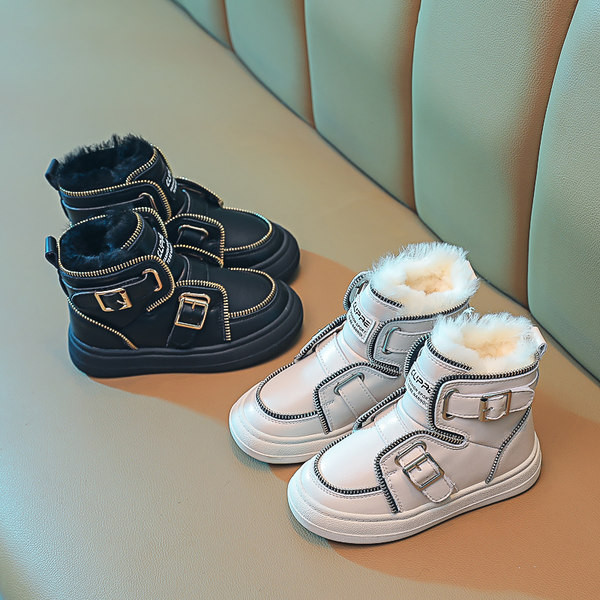 Cizme de iarnă pentru copii cu căptușeală groasă și caldă