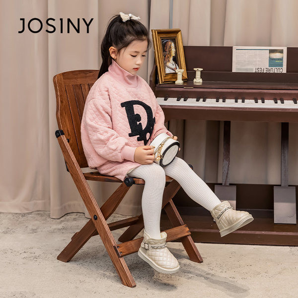 Cizme pentru copii cu cataramă și talpă plată - două culori