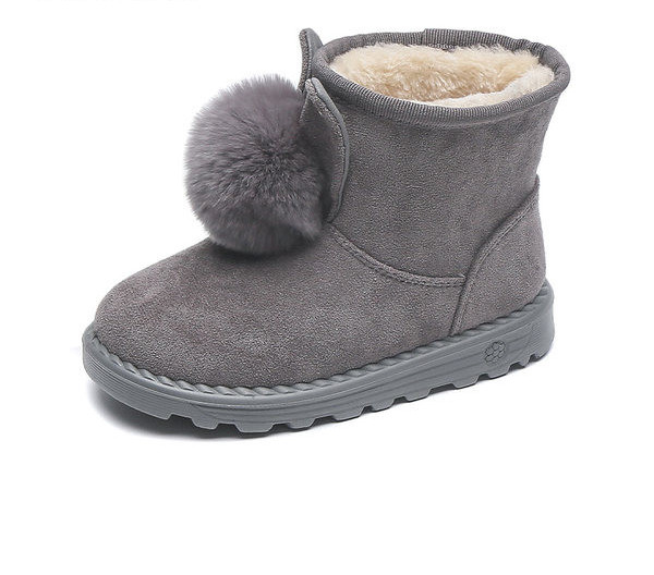 Παιδικά χειμωνιάτικα μποτάκια από eco suede με πούπουλο