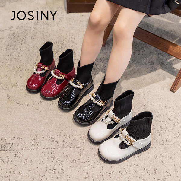 Νέο μοντέλο παιδικές μπότες με πέρλες κατάλληλες για κορίτσια