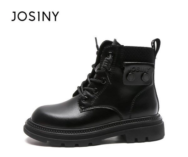 Bērnu ziemas zābaki no eko ādas meitenēm