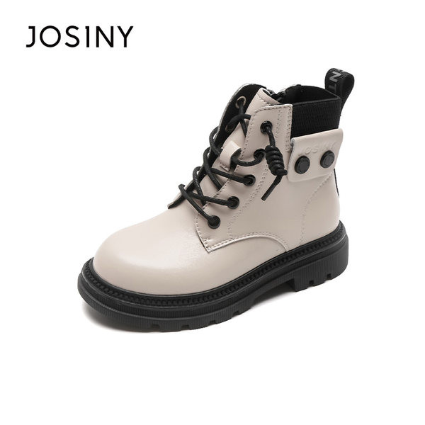 Bērnu ziemas zābaki no eko ādas meitenēm