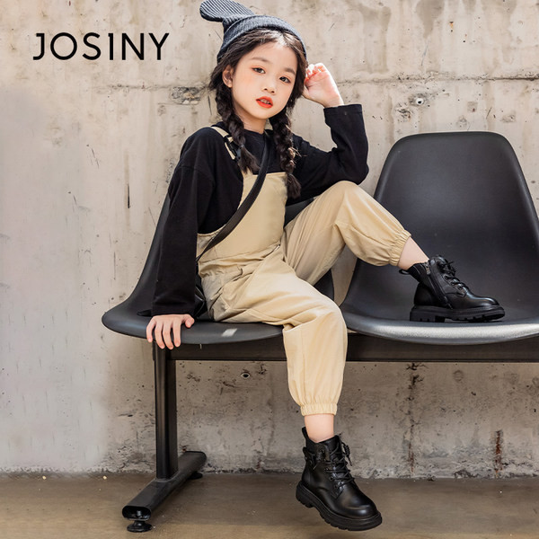 Bērnu ziemas zābaki no eko ādas meitenēm