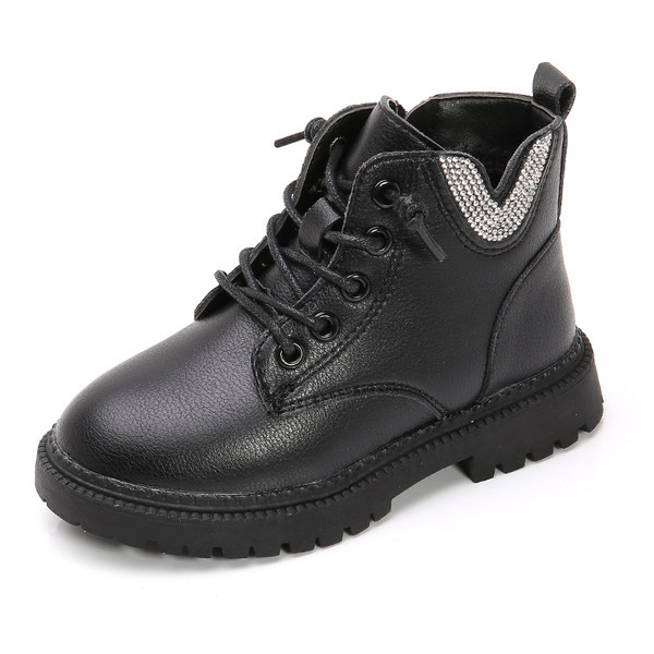 Modern gyerekcsizma öko bőrből kövekkel