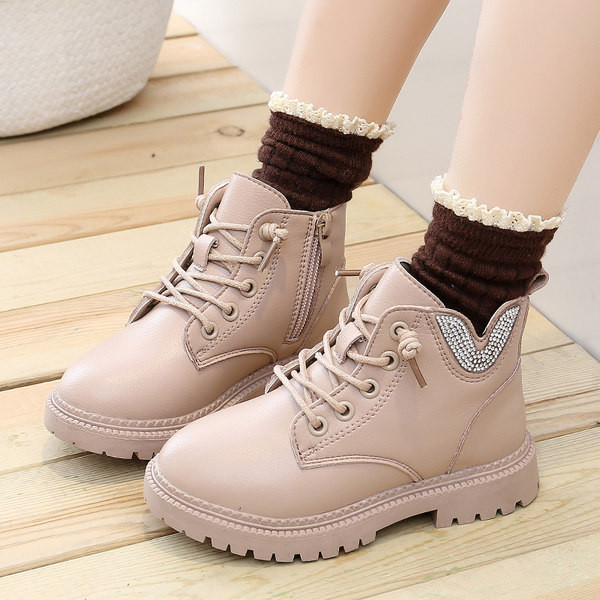 Modern gyerekcsizma öko bőrből kövekkel