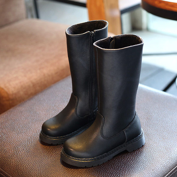 Χειμερινές μπότες casual από οικολογικό δέρμα και φερμουάρ