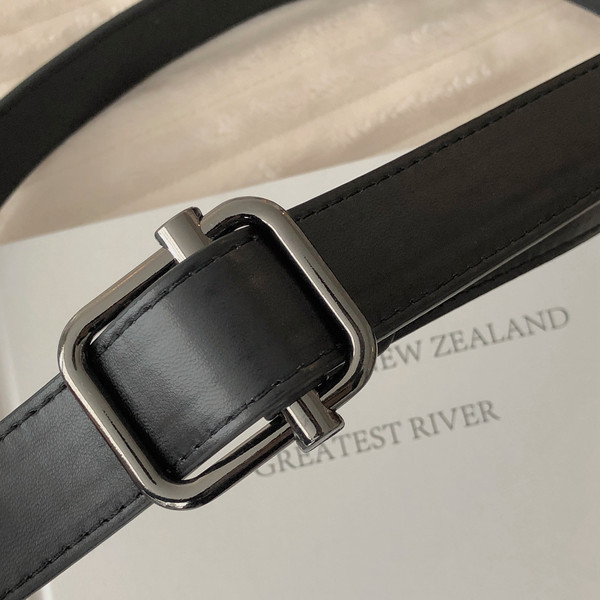 Fekete férfi öv fém csattal