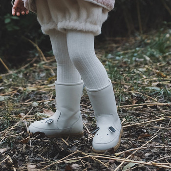 Детски модерни ботуши без закопчаване с 3D елементи
