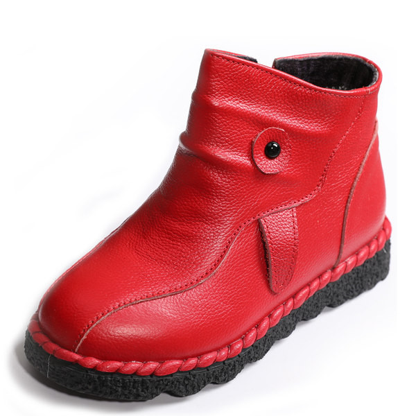 Παιδικά έκο δερμάτινα μποτάκια με επίπεδη σόλα σε πολλά χρώματα