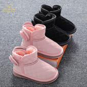 Modern gyerekcsizma meleg bársony béléssel és lapos talppal