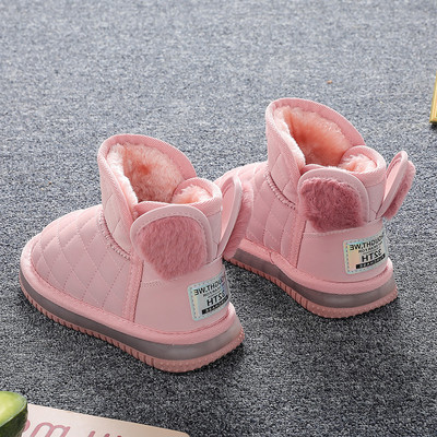 Modern gyerekcsizma meleg bársony béléssel és lapos talppal