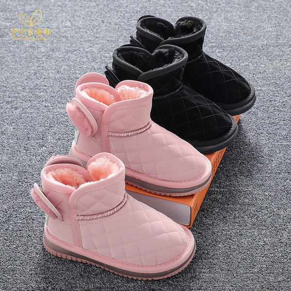 Modern gyerekcsizma meleg bársony béléssel és lapos talppal