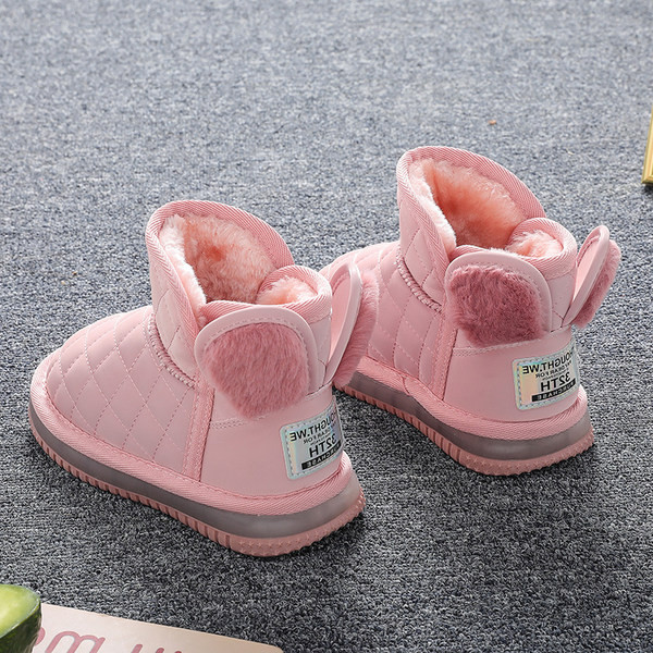 Modern gyerekcsizma meleg bársony béléssel és lapos talppal