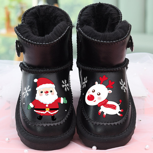 Παιδικά χειμωνιάτικα μποτάκια με χριστουγεννιάτικα μοτίβα