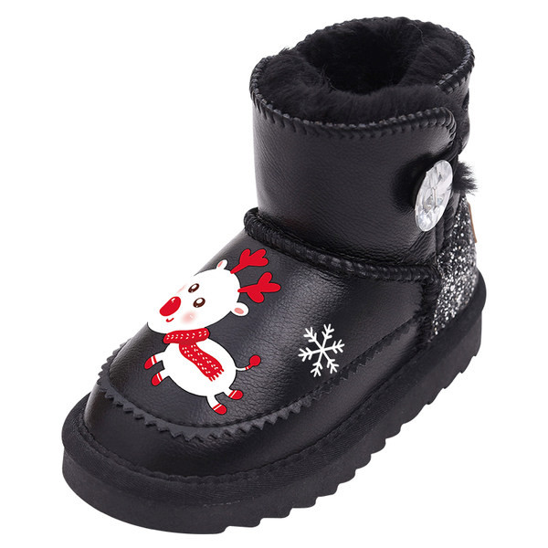 Παιδικά χειμωνιάτικα μποτάκια με χριστουγεννιάτικα μοτίβα